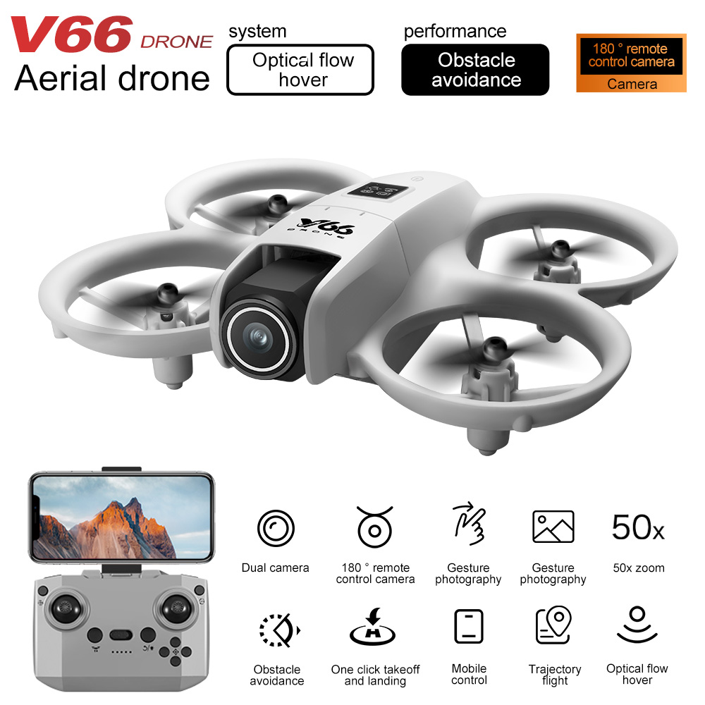 New V66 Mini Drone HD Camera 4 - Drone Kit Professional のレビューと価格