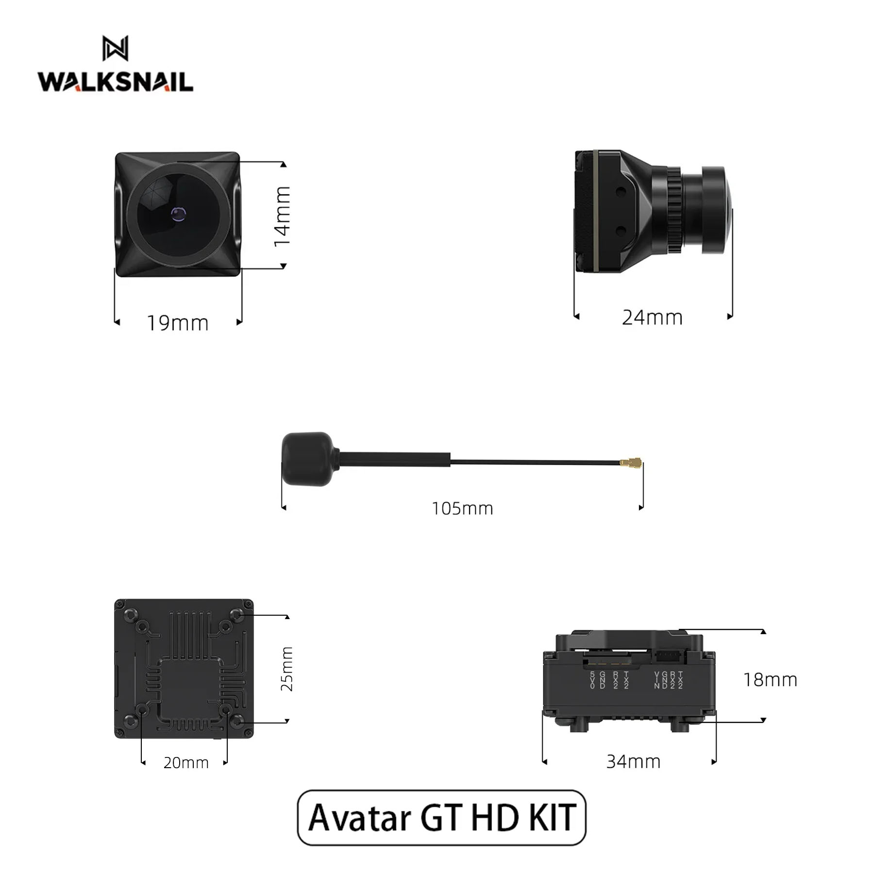 Walksnail Avatar GT HD KIT 2W  - Drone Kit Racing のレビューと価格