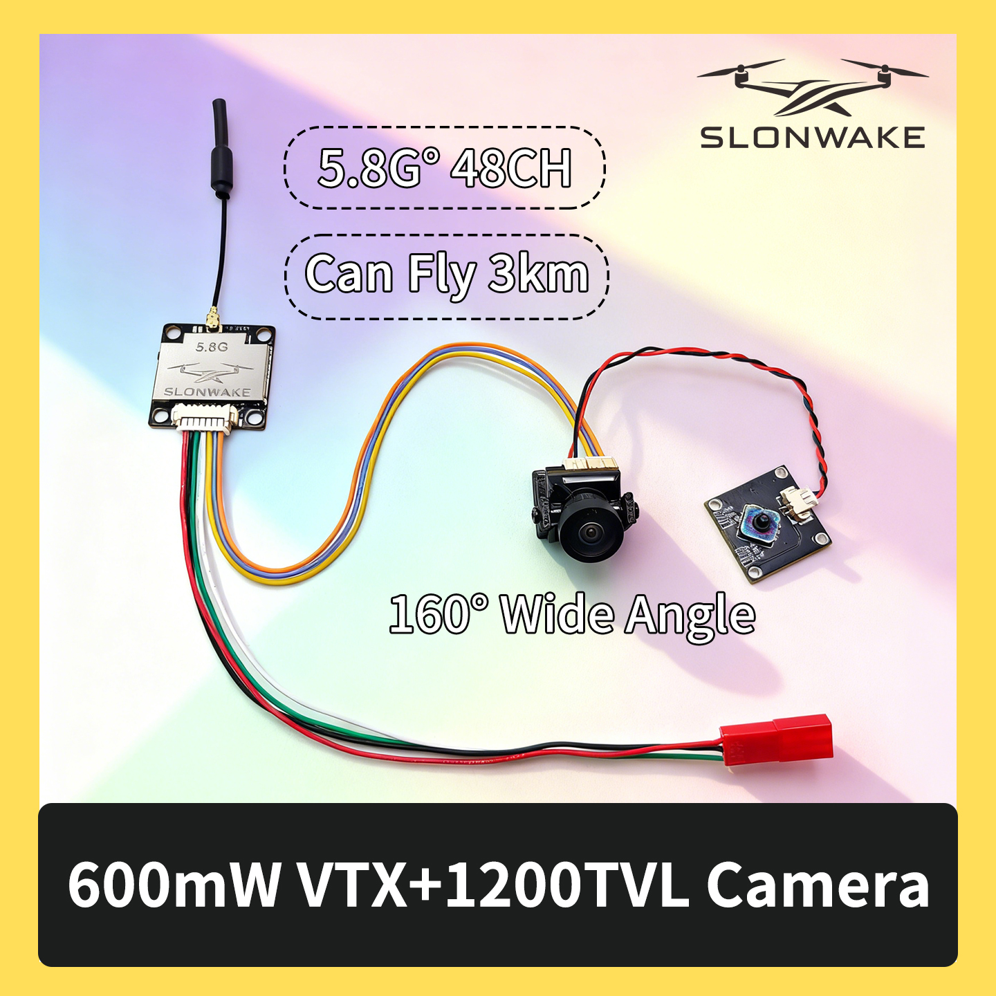 SLONWAKE 5.8G 600mW 7-24V FPV  - Drone Kit Fpv のレビューと価格
