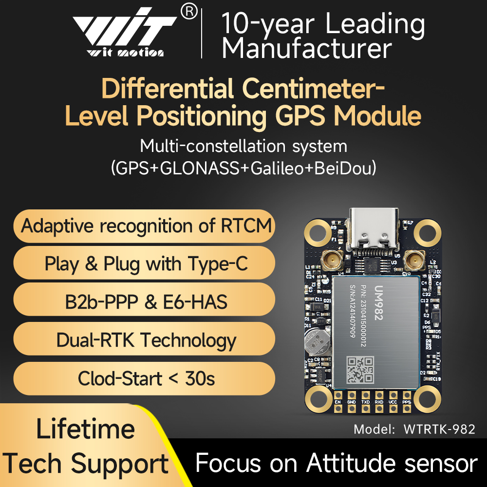 WITMOTION RTK-UM982 GNSS Recei - Drone Kit Hexacopter のレビューと価格