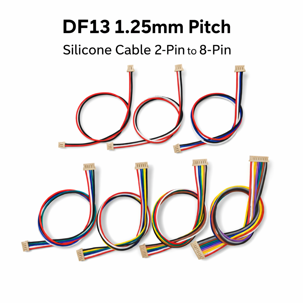 5PCS DF13 1.25mm Connector Cab - Drone Kit Hexacopter のレビューと価格
