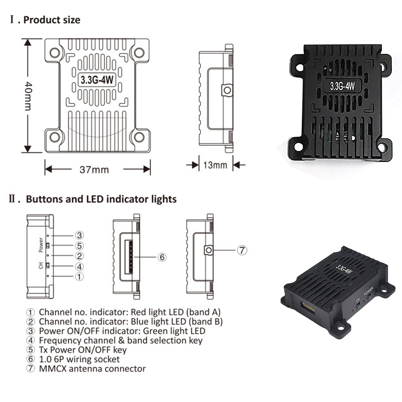 3.3GHz 3.3G 4W FPV Drones Mode - Drone Kit Long Range のレビューと価格