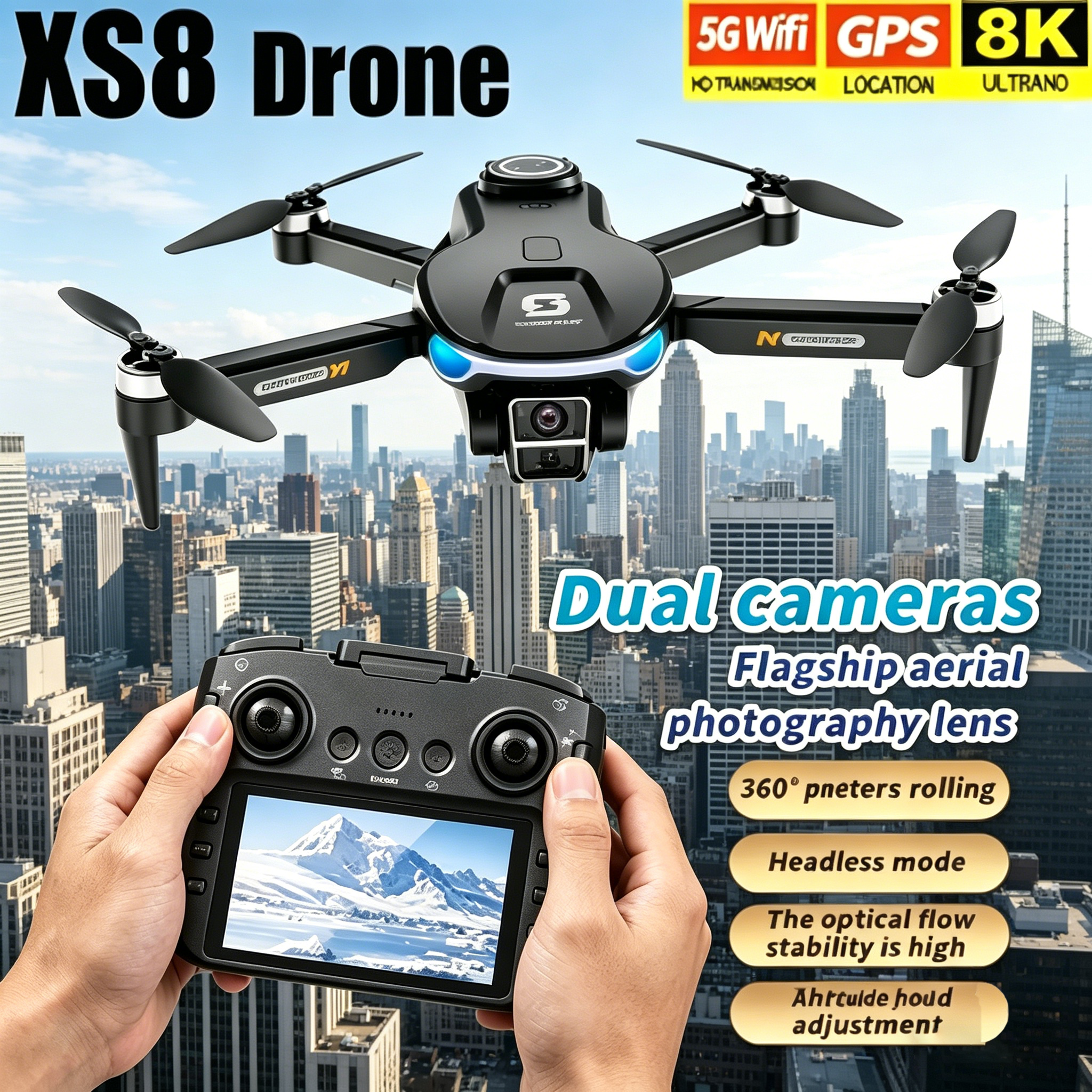 HD 8K Professional GPS Drone w - Drone Kit Professional のレビューと価格
