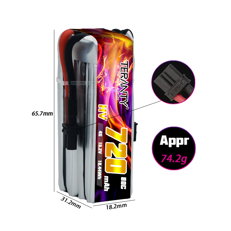 TERANTY 720mAh 4S 15.2V HV Lip - Drone Kit Racing のレビューと価格