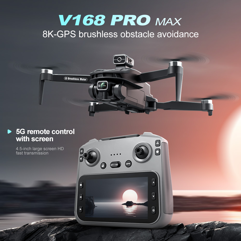 Lenovo V168 MAX 8K HD Drone 5G - Drone Kit Long Range のレビューと価格