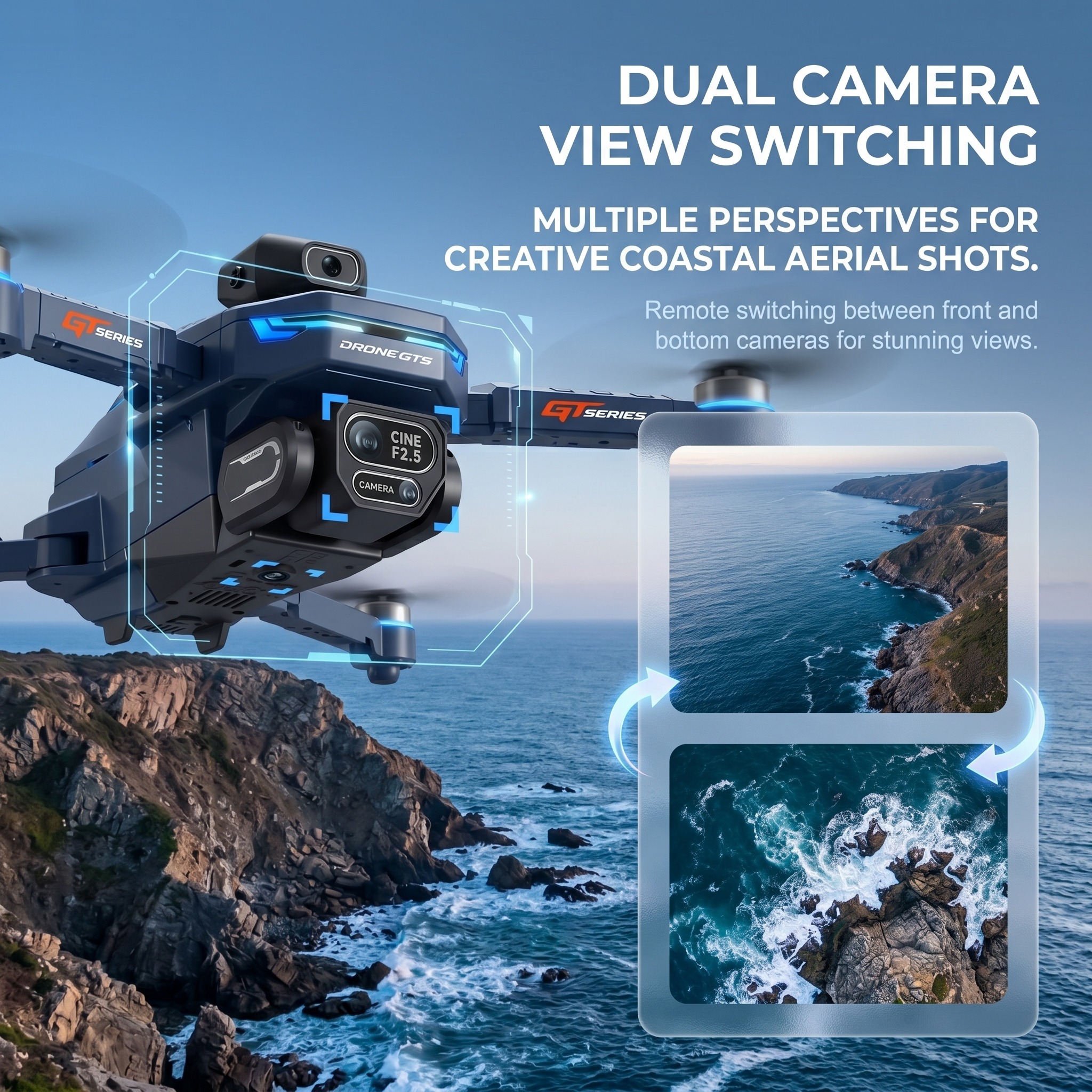 New Drone GT8 8K Professional  - Drone Kit Professional のレビューと価格